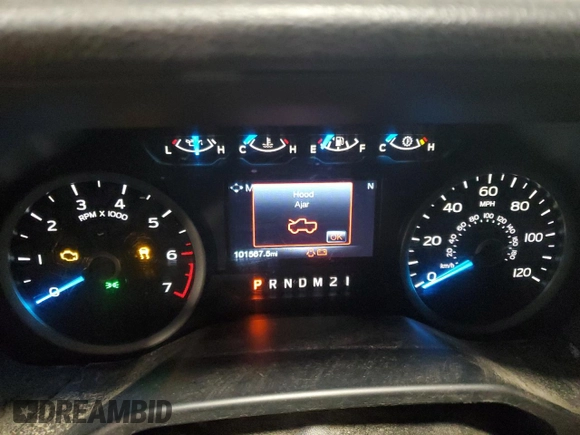 2016 Ford F-150 XLT with VIN 1FTFX1EG0GFD08245, listed as a Copart auction lot 43473405 with 101,567 mi miles and Salvage Title. Bid and sale history available at carsss.com. Image 9.