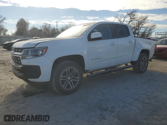 2021 Chevrolet Colorado 2WD Work Truck with VIN 1GCGSBEA2M1192933, listed as a Copart auction lot 83776604 with 67,846 mi miles and Salvage title. Bid and sale history available at DreamBid. Image 1.