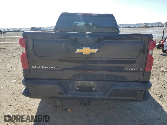 2023 Chevrolet Silverado 1500 Custom with VIN 3GCPDBEK1PG114913, listed as a Copart auction lot 45879175 with Not Provided miles and Salvage Title. Bid and sale history available at DreamBid. Image 6.