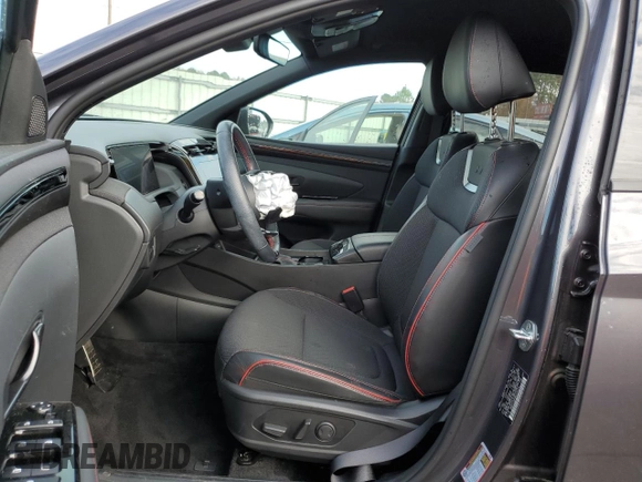 2022 Hyundai Tucson N Line with VIN KM8JF3AE9NU149775, listed as a Copart auction lot 85071034 with 27,688 mi miles and Salvage Title. Bid and sale history available at carsss.com. Image 7.