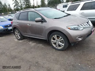 2009 Nissan Murano LE with VIN JN8AZ18W09W154215, listed as a IAAI auction lot 41642612 with 138,921 mi miles. Bid and sale history available at carsss.com. Image 1.