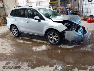2015 Subaru Forester 2.5i Touring with VIN JF2SJAUCXFH471892, listed as a IAAI auction lot 41314722 with 94,717 mi miles. Bid and sale history available at carsss.com. Image 1.