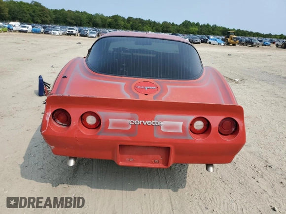 1980 Chevrolet Corvette with VIN 1Z878AS403224, listed as a Copart auction lot 59128755 with 486,848 mi miles and Salvage title. Bid and sale history available at DreamBid. Image 6.