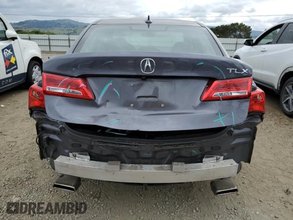 2018 Acura TLX with VIN 19UUB2F32JA010096, listed as a Copart auction lot 54727405 with 64,240 mi miles and Salvage Title. Bid and sale history available at carsss.com. Image 6.