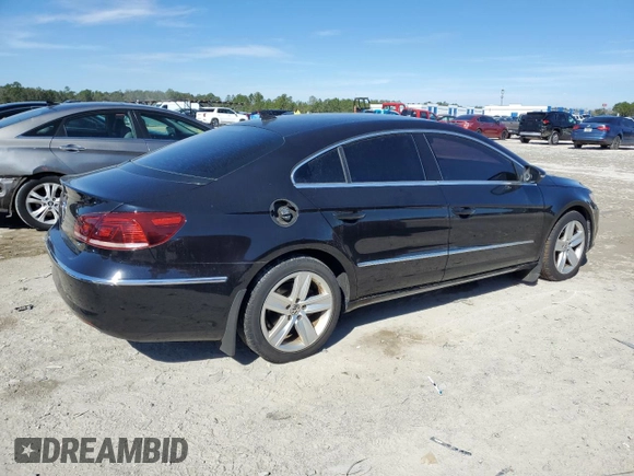 2015 Volkswagen CC Sport with VIN WVWBN7ANXFE820403, listed as a Copart auction lot 45813105 with 112,050 mi miles and Clean Title. Bid and sale history available at DreamBid. Image 3.