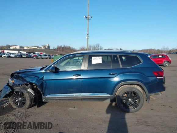 2019 Volkswagen Atlas SEL with VIN 1V2MR2CA9KC608025, listed as a IAAI auction lot 41866519 with 112,477 mi miles and . Bid and sale history available at DreamBid. Image 14.