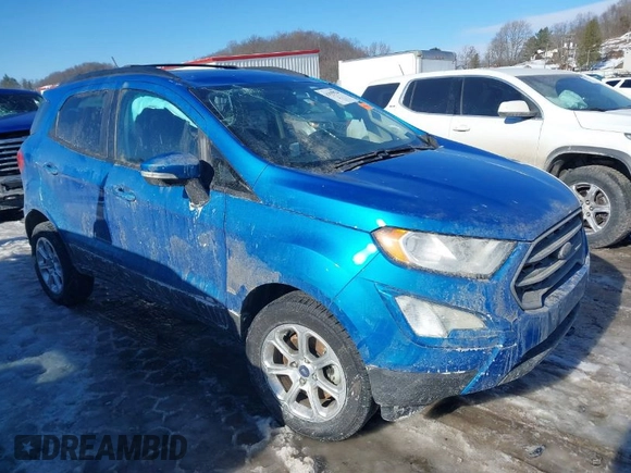 2020 Ford EcoSport SE with VIN MAJ6S3GL8LC336607, listed as a IAAI auction lot 41419824 with 47,070 mi miles. Bid and sale history available at carsss.com. Image 1.