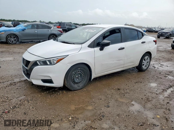 2021 Nissan Versa S with VIN 3N1CN8DVXML895737, listed as a Copart auction lot 60510795 with 47,272 mi miles and Salvage title. Bid and sale history available at DreamBid. Image 1.