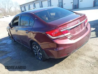 2015 Honda Civic EX with VIN 19XFB2F89FE073610, listed as a IAAI auction lot 41753222 with 121,100 mi miles and . Bid and sale history available at carsss.com. Image 3.