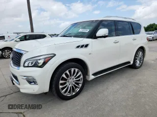 2015 Infiniti QX80 with VIN JN8AZ2NF1F9570049, listed as a Copart auction lot 61603255 with 203,703 mi miles and Clean title. Bid and sale history available at DreamBid. Image 1.