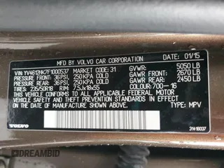 2015 Volvo V60 T5 z VIN YV4612HK7F1000537, wystawiony jako Copart lot #84033744 z przebiegiem 76 563 mil mil oraz Szkoda całkowita • Salvage title. Historia ofert i sprzedaży dostępna na DreamBid. Obrazek 14.
