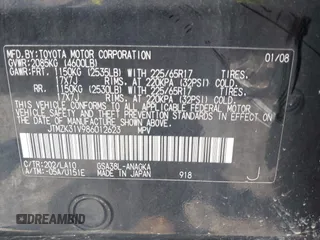 2008 Toyota RAV4 Limited с VIN JTMZK31V986012623, выставлен на аукционе IAAI как лот 42368933 с пробегом 220 429 миль миль и . История ставок и продаж доступна на DreamBid. Изображение 9.