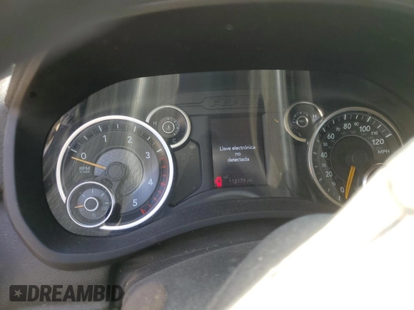 2019 Ram 2500 Tradesman with VIN 3C6UR5HL8KG548854, listed as a Copart auction lot 77548344 with 118,179 mi miles and Salvage title. Bid and sale history available at DreamBid. Image 9.