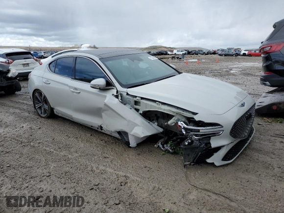 2024 Genesis G70 2.5T with VIN KMTG34SC6RU136838, listed as a Copart auction lot 51304345 with 13,041 mi miles and Salvage title. Bid and sale history available at DreamBid. Image 4.