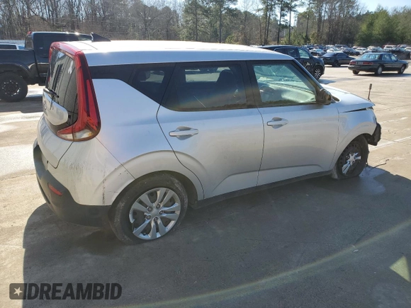 2020 Kia Soul LX with VIN KNDJ23AU2L7102414, listed as a Copart auction lot 48180095 with 98,371 mi miles and Salvage Title. Bid and sale history available at carsss.com. Image 3.