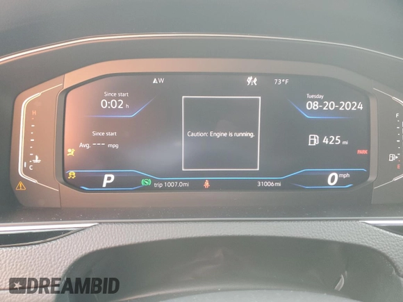 2020 Volkswagen Arteon SE R-Line with VIN WVWSR7ANXLE012939, listed as a Copart auction lot 68268484 with 31,006 mi miles and Salvage title. Bid and sale history available at DreamBid. Image 9.