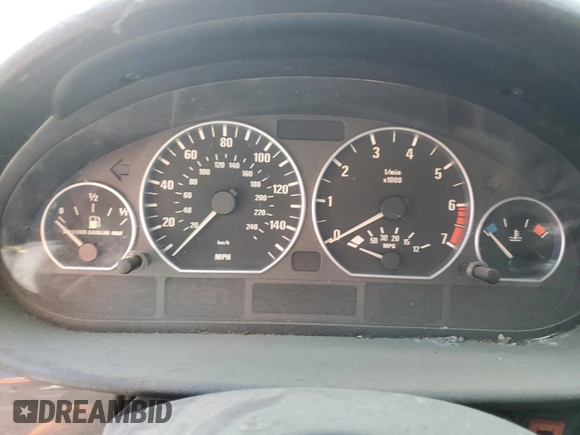 2002 BMW 3 Series 330i with VIN WBAEV53432KM22500, listed as a Copart auction lot 79308334 with 0 mi miles and Salvage Title. Bid and sale history available at carsss.com. Image 9.