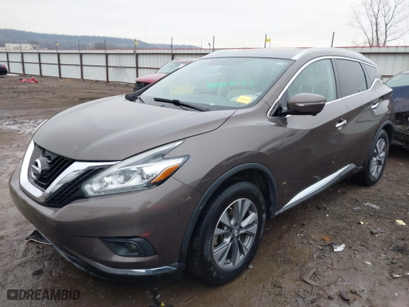 2015 Nissan Murano S with VIN 5N1AZ2MH6FN281959, listed as a IAAI auction lot 41413597 with 205,621 mi miles. Bid and sale history available at carsss.com. Image 18.