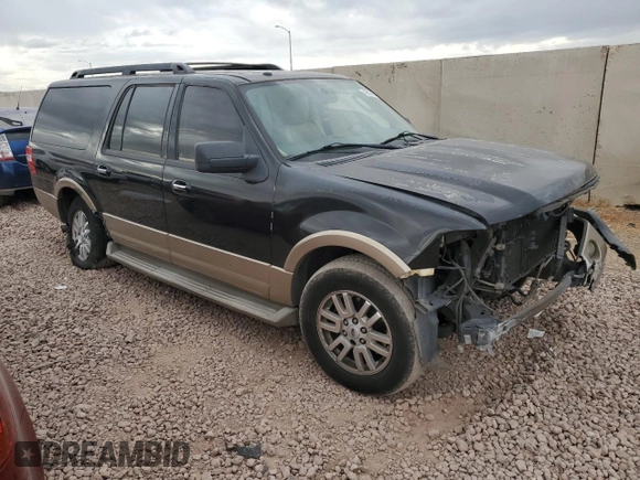 2013 Ford Expedition EL XLT with VIN 1FMJK1J55DEF19967, listed as a Copart auction lot 42805695 with 185,378 mi miles and Salvage Title. Bid and sale history available at carsss.com. Image 4.