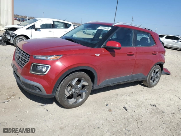2023 Hyundai Venue SEL with VIN KMHRC8A35PU220965, listed as a Copart auction lot 48296405 with 129,696 mi miles and Salvage Title. Bid and sale history available at carsss.com. Image 1.