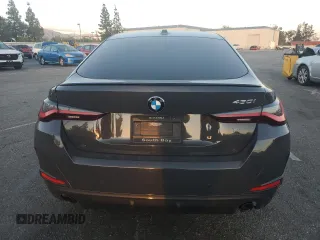 2023 BMW 4 Series 430i with VIN WBA63AV04PFN34378, listed as a Copart auction lot 41647305 with 33,416 mi miles and Salvage title. Bid and sale history available at DreamBid. Image 6.