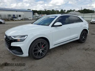 2020 Audi Q8 Premium Plus с VIN WA1EVAF18LD020968, выставлен на аукционе Copart как лот 62704144 с пробегом Не указан миль и Списание • Salvage title. История ставок и продаж доступна на DreamBid. Изображение 1.