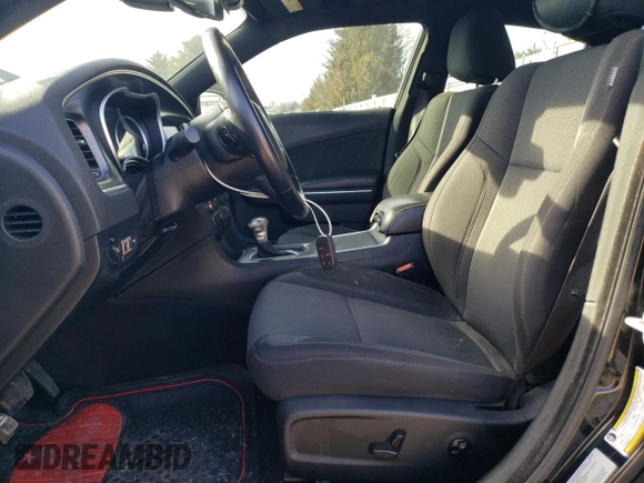 2018 Dodge Charger SXT Plus with VIN 2C3CDXHG4JH125077, listed as a Copart auction lot 46677265 with 114,673 mi miles and Salvage Title. Bid and sale history available at carsss.com. Image 7.