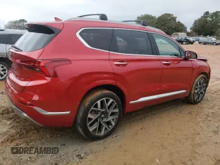 2022 Hyundai Santa Fe Calligraphy with VIN 5NMS54AL5NH459610, listed as a Copart auction lot 80445554 with 33,510 mi miles and Salvage Title. Bid and sale history available at carsss.com. Image 3.