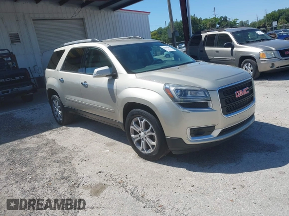 2013 GMC Acadia SLT with VIN 1GKKRRKD6DJ210013, listed as a IAAI auction lot 41699394 with 1 mi miles. Bid and sale history available at carsss.com. Image 1.