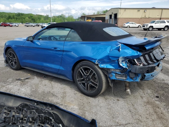 2021 Ford Mustang EcoBoost with VIN 1FATP8UH1M5104857, listed as a Copart auction lot 57152165 with 75,303 mi miles and Salvage title. Bid and sale history available at DreamBid. Image 2.