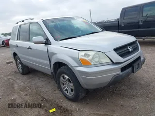 2003 Honda Pilot EX with VIN 2HKYF18623H576163, listed as a IAAI auction lot 41948133 with 244,516 mi miles and . Bid and sale history available at carsss.com. Image 1.
