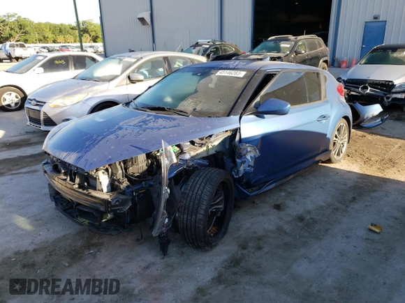 2016 Hyundai Veloster Turbo with VIN KMHTC6AE4GU256240, listed as a Copart auction lot 45146283 with 45,487 mi miles. Bid and sale history available at carsss.com. Image 1.
