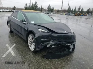 2018 Tesla Model 3 Long Range Battery with VIN 5YJ3E1EB2JF186075, listed as a Copart auction lot 45174215 with Not Provided miles and Salvage Title. Bid and sale history available at DreamBid. Image 11.