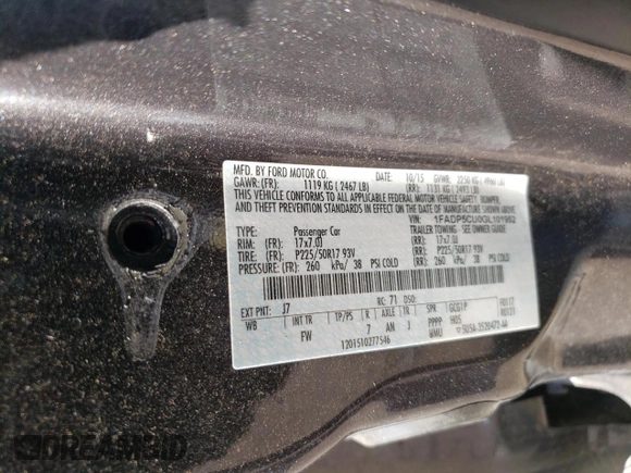 2016 Ford C-Max Energi SEL with VIN 1FADP5CU0GL101952, listed as a Copart auction lot 62208193 with 132,002 mi miles. Bid and sale history available at carsss.com. Image 13.