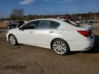 2015 Acura RLX Advance Pkg with VIN JH4KC1F9XFC001111, listed as a Copart auction lot 76793314 with 21,957 mi miles and Salvage Title. Bid and sale history available at carsss.com. Image 2.