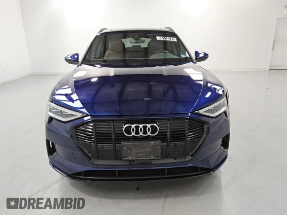 2022 Audi e-tron Premium with VIN WA1AAAGE4NB022730, listed as a Copart auction lot 56118575 with 47,680 mi miles and Clean title. Bid and sale history available at DreamBid. Image 5.