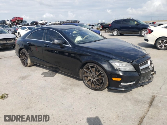 2013 Mercedes-Benz CLS-Class CLS 550 with VIN WDDLJ9BB8DA066492, listed as a Copart auction lot 75936614 with 113,168 mi miles and Salvage Title. Bid and sale history available at carsss.com. Image 4.