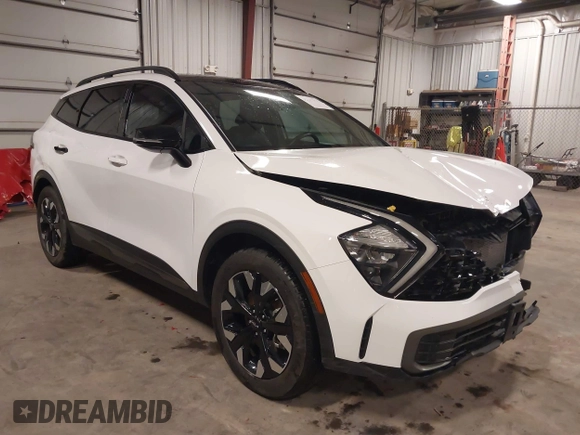 2023 Kia Sportage X-Line with VIN 5XYK6CAF1PG123645, listed as a IAAI auction lot 41691905 with 25,368 mi miles and . Bid and sale history available at DreamBid. Image 1.