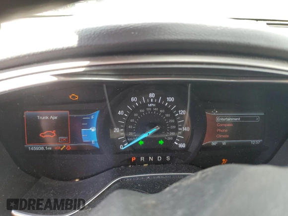 2016 Ford Fusion SE с VIN 3FA6P0H71GR109719, выставлен на аукционе Copart как лот 73378074 с пробегом 145 938 миль миль и Списание • Salvage title. История ставок и продаж доступна на DreamBid. Изображение 9.