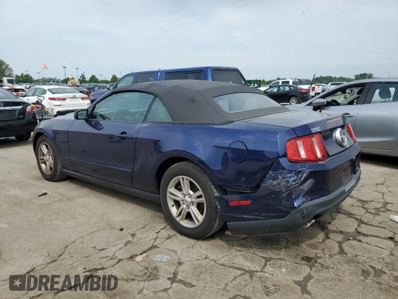 2012 Ford Mustang V6 with VIN 1ZVBP8EMXC5218384, listed as a Copart auction lot 58591915 with 162,572 mi miles and Salvage title. Bid and sale history available at DreamBid. Image 2.