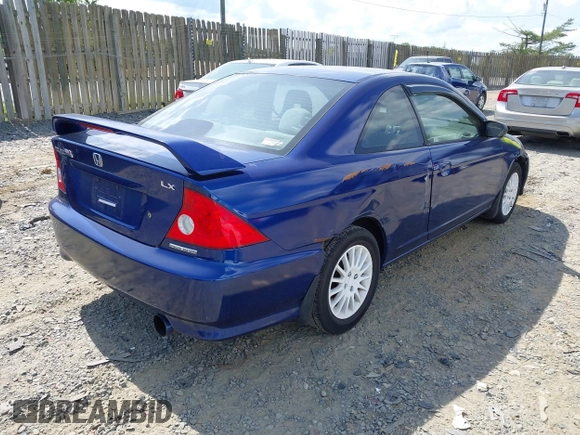 2005 Honda Civic LX with VIN 1HGEM22575L064574, listed as a IAAI auction lot 42112328 with 221,004 mi miles and . Bid and sale history available at DreamBid. Image 4.