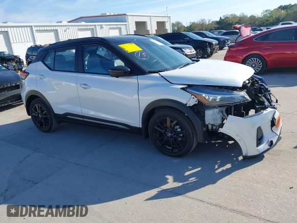 2023 Nissan Kicks SR with VIN 3N1CP5DV2PL525217, listed as a IAAI auction lot 41690577 with 9,556 mi miles and . Bid and sale history available at DreamBid. Image 13.
