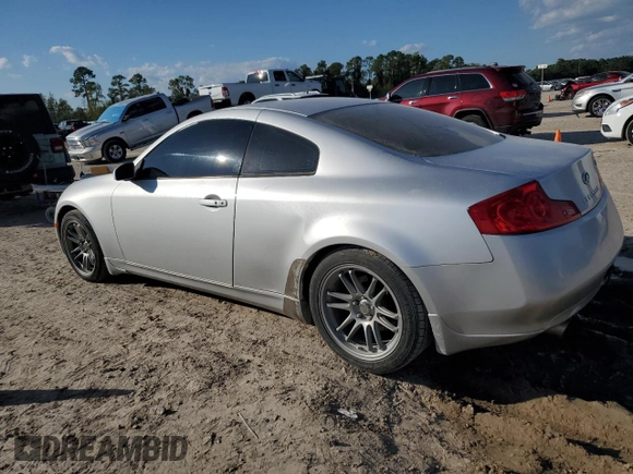 2006 Infiniti G35 Coupe with VIN JNKCV54E76M706058, listed as a Copart auction lot 80470764 with 158,677 mi miles and Salvage Title. Bid and sale history available at carsss.com. Image 2.
