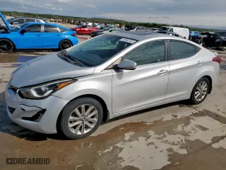 2015 Hyundai Elantra Limited with VIN 5NPDH4AE0FH605725, listed as a Copart auction lot 50882045 with 170,385 mi miles and Salvage Title. Bid and sale history available at carsss.com. Image 1.