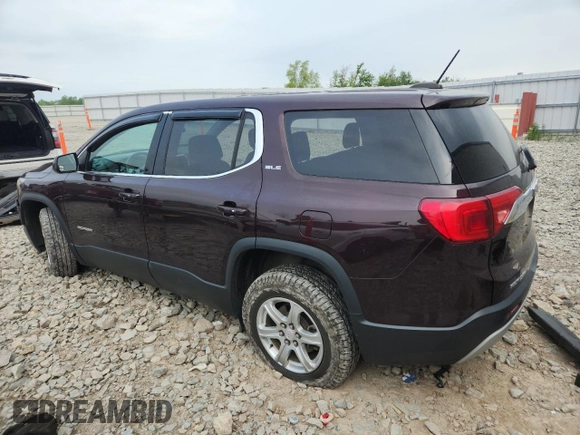 2017 GMC Acadia SLE with VIN 1GKKNRLA6HZ281462, listed as a Copart auction lot 60874925 with 96,411 mi miles and Clean title. Bid and sale history available at DreamBid. Image 2.