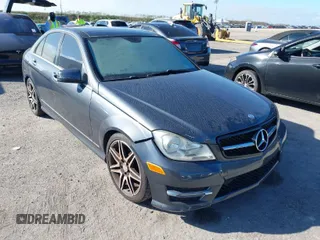 2013 Mercedes-Benz C-Class C 250 Sport with VIN WDDGF4HB8DA836820, listed as a IAAI auction lot 40713290 with 1 mi miles. Bid and sale history available at carsss.com. Image 1.