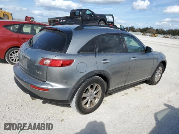 2008 Infiniti FX35 with VIN JNRAS08W58X209471, listed as a Copart auction lot 76549204 with 0 mi miles and Non Repairable. Bid and sale history available at carsss.com. Image 3.