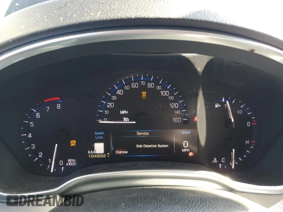 2013 Cadillac SRX Performance Collection with VIN 3GYFNHE37DS649235, listed as a Copart auction lot 56939285 with 104,692 mi miles and Salvage title. Bid and sale history available at DreamBid. Image 9.