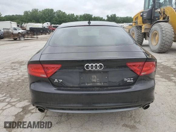 2014 Audi A7 Prestige with VIN WAU2GAFC0EN131545, listed as a Copart auction lot 57294245 with 117,646 mi miles and Salvage title. Bid and sale history available at DreamBid. Image 6.