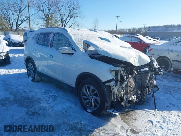 2014 Nissan Rogue S with VIN 5N1AT2MV1EC789435, listed as a IAAI auction lot 41595116 with 157,083 mi miles. Bid and sale history available at carsss.com. Image 1.
